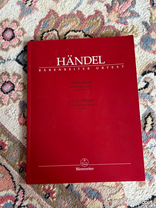 Händel Airs de basse édition Bärenreiter (image 1)