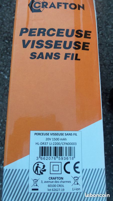 Perceuse sans fil 20V (image 3)