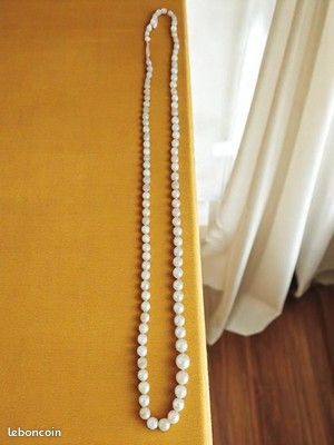 Collier En Perles De Culture Vintage Authentiques - Bijou Ancien, Occasion Bon État