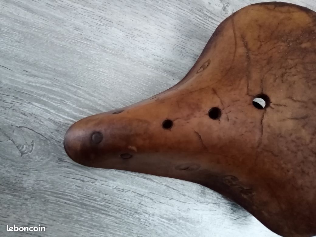 Ancienne Selle En Cuir DURFORT - Équitation Vintage - Marron