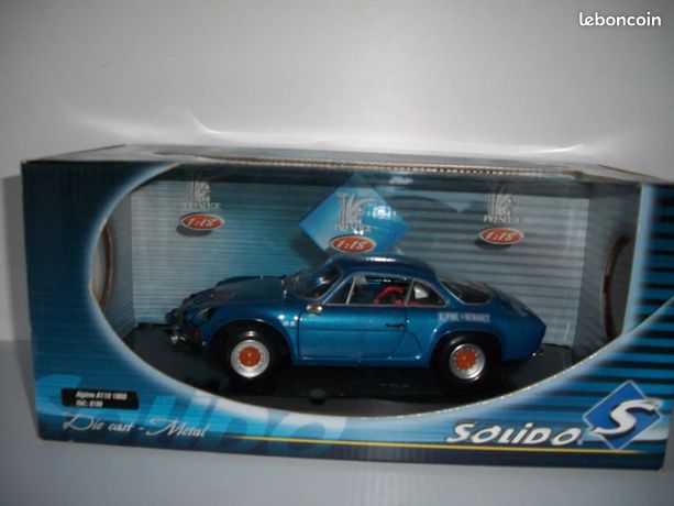 Alpine Renault 1800 - Solido 1/18 - Bleue - Miniature Métal - Occasion