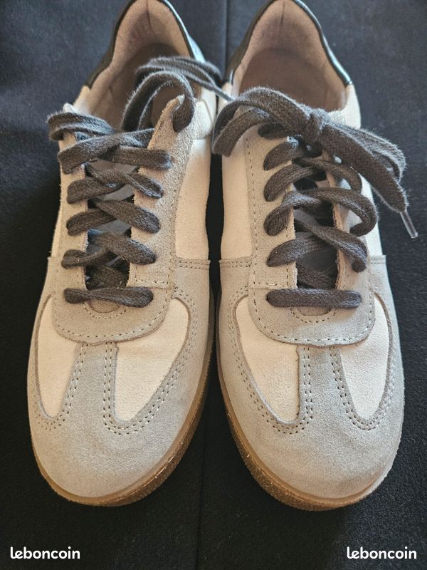 Sneaker cuir souple (image 1)