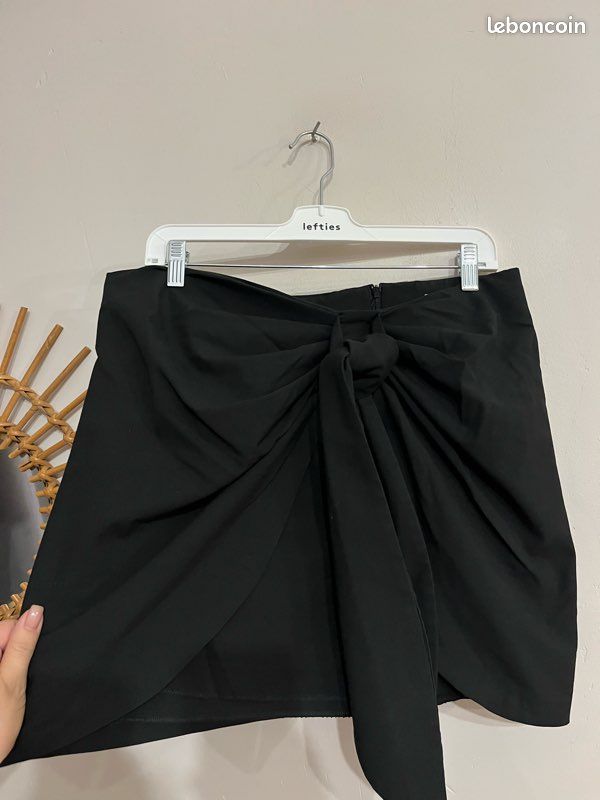Jupe Longue Zara Noire – Taille XL – Style Trapèze – Occasion Très Bon état