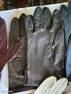 Lot de 11 paires de gants occasions et neufs chevreau ou agneau T.6 (image 9)
