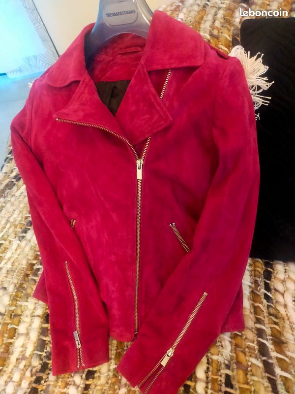 Blouson croûte de cuir comptoir des cotonniers (image 1)