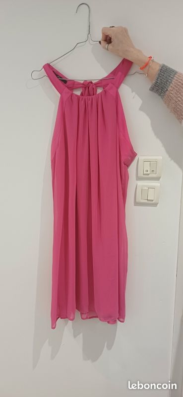 Robe Femme Taille 44 Multicolore - Style évasé, Longueur Genou, En Polyester - Parfait état