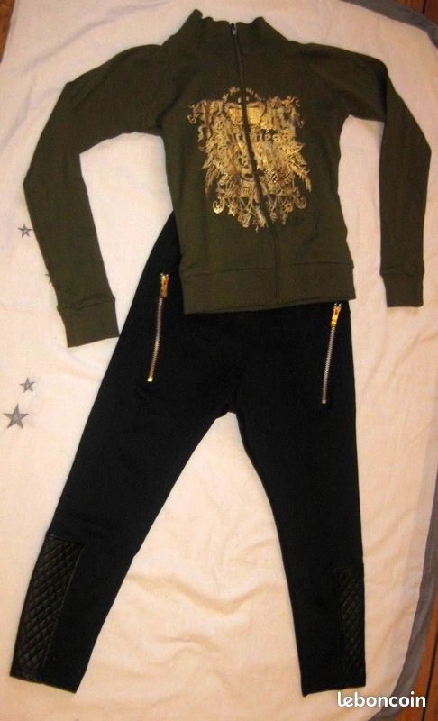 Ensemble fille NEUF 8 ans,1 pantalon et 1 gilet (image 1)