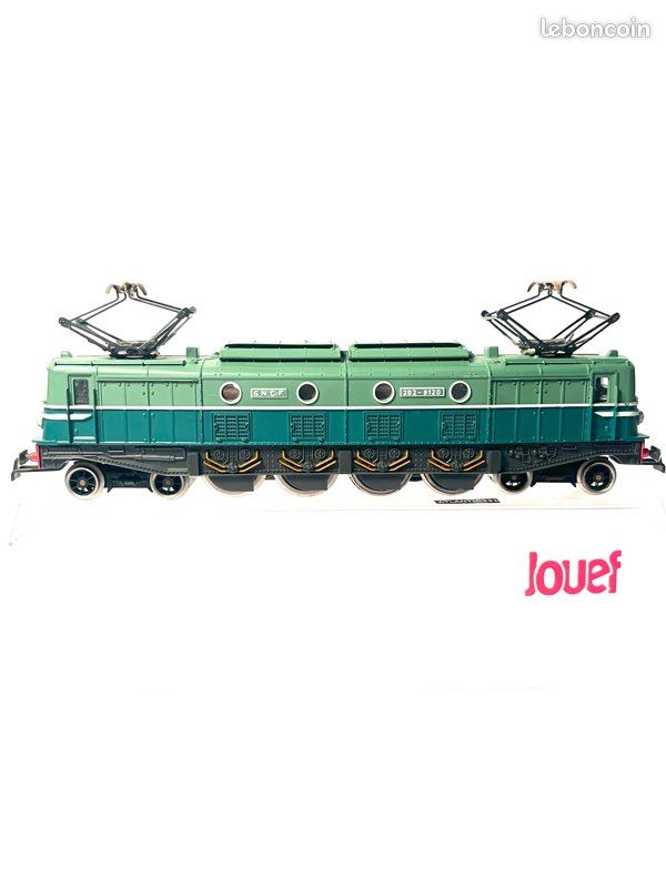 Locomotive électrique Jouef 2D2 9120 Verte - Occasion, éclairage Fonctionnel, Bel état