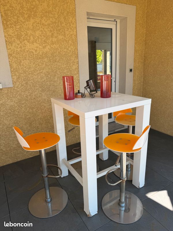 Table mange debout + tabouret (image 3)