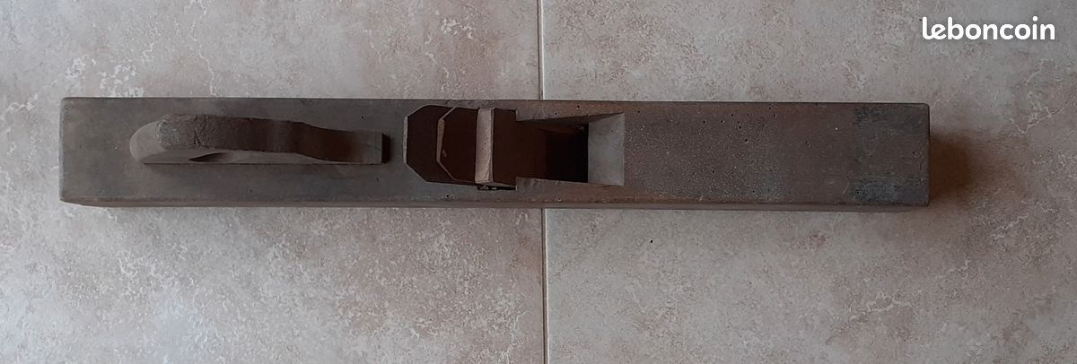 Varlope en bois ancien (grand rabot) (image 2)