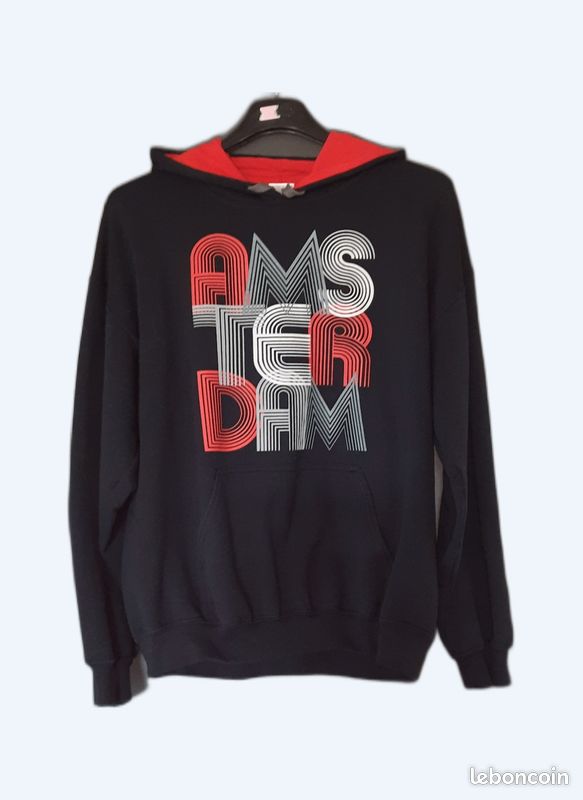 Sweat-shirt unisexe à capuche T.L (image 1)