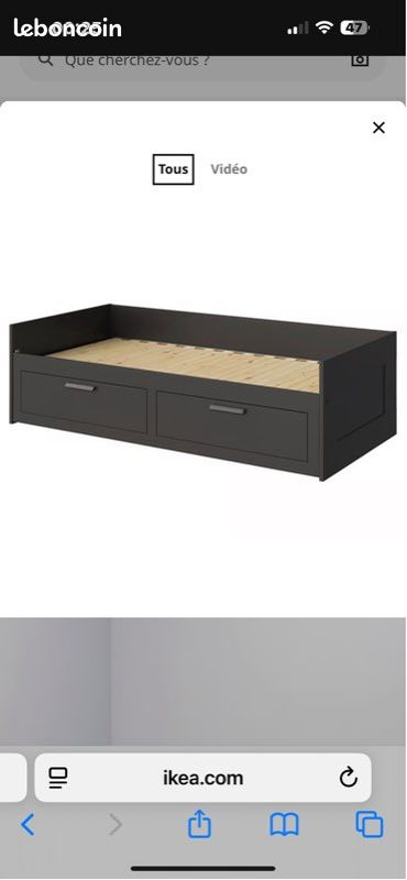 Lit brimnes IKEA (image 1)