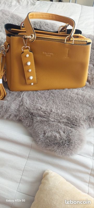 Sac à main jaune moutarde (image 6)