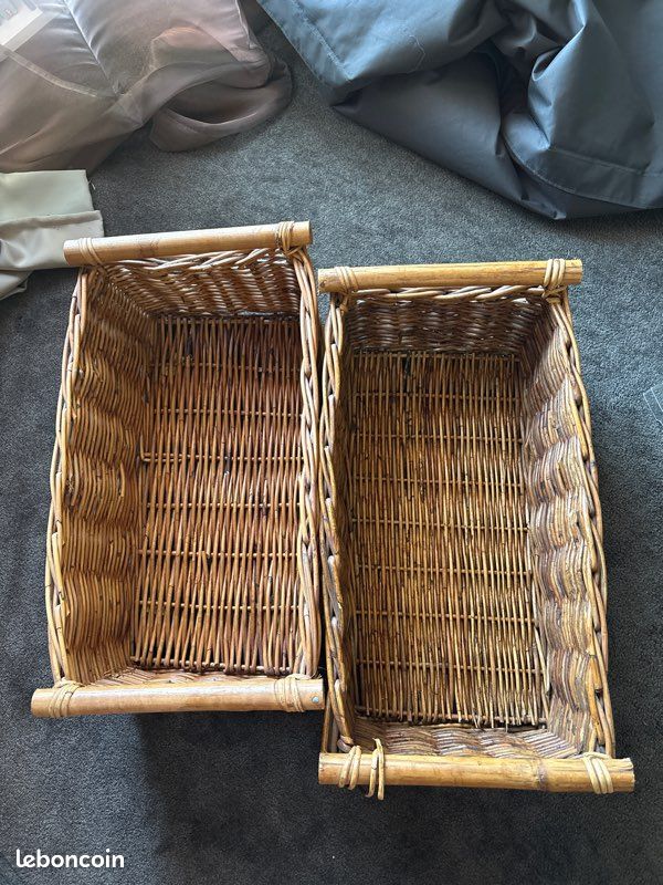 2 paniers rectangles 30x56 ht 24 (image 1)