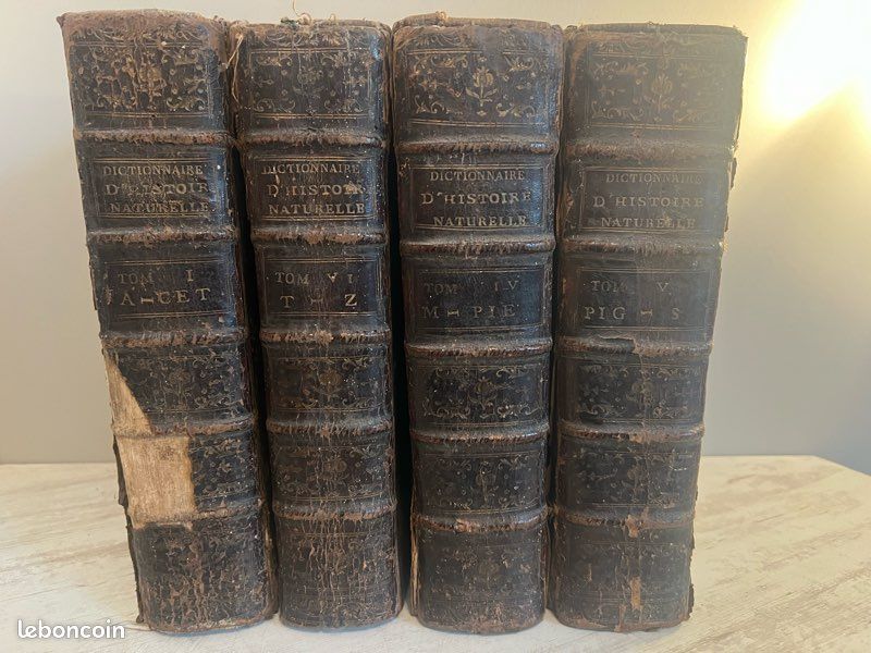 Dictionnaire Raisonné D'Histoire Naturelle Tome 4 (Zoologie) - Valmont De Bomare 1775 - Bon état - Livre Ancien