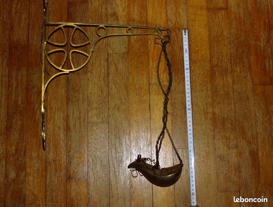 Lampe du sanctuaire - Suspension d'église en laiton (312) (image 3)