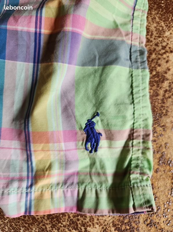 Boxer de Plage Ralph Lauren Homme en Chambray – Taille S