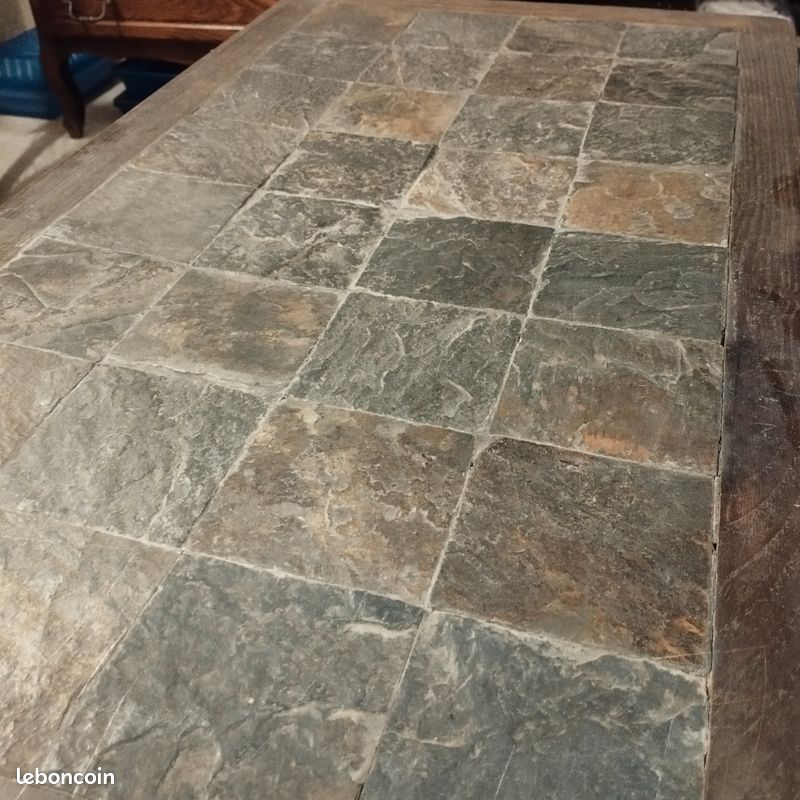 Table basse bois et carreaux (image 3)
