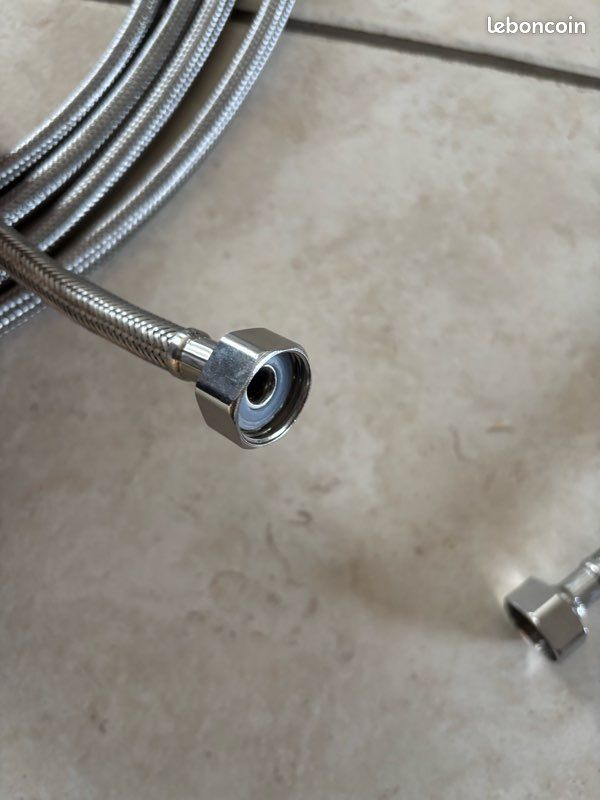 ENKI Lot De 2 Flexibles Pour Robinet D'évier De Lavabos Monoblocs 400