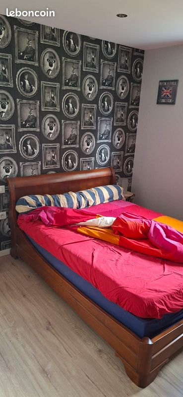 Lit ancien +sommier+matelas (image 2)