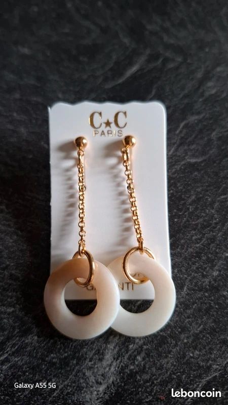 Boucles d'oreilles Pendantes Nacre | Arma Blu