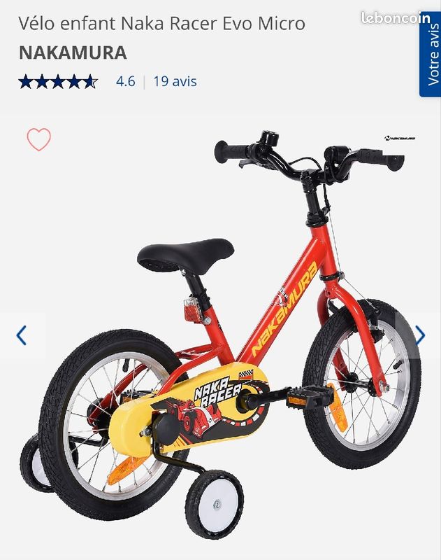 Naka Racer Nakamura Velo Enfant Vélo Enfant Nakamura Racer Evo