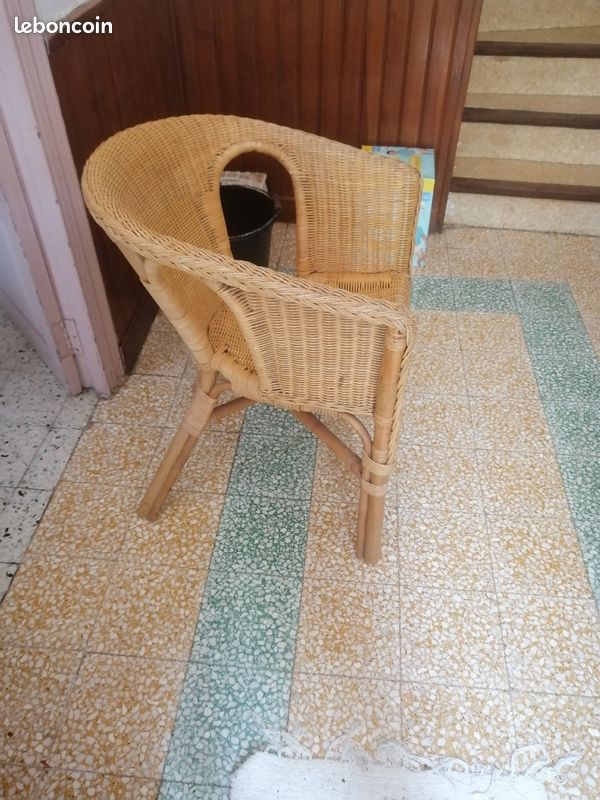 Fauteuil en osier (image 2)