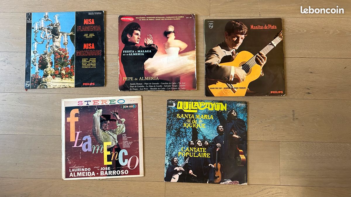 Lot 11 disques vinyles 33 Tours type World / hispanique (image 1)