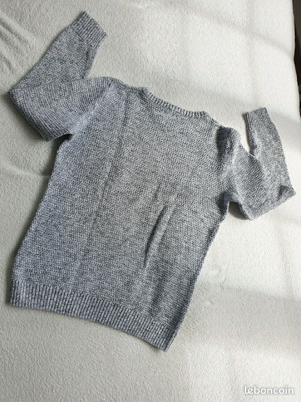 Pull homme L noir et blanc (image 4)