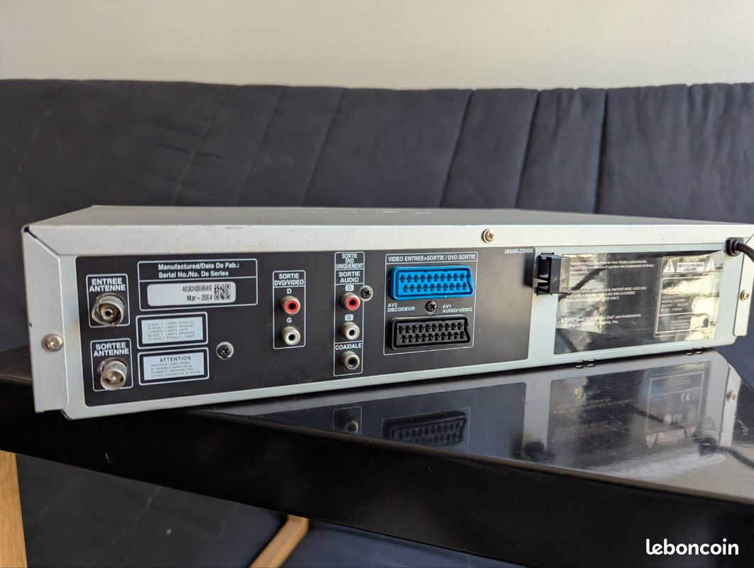 Combiné dvd-vhs LG DVS7800 (image 2)
