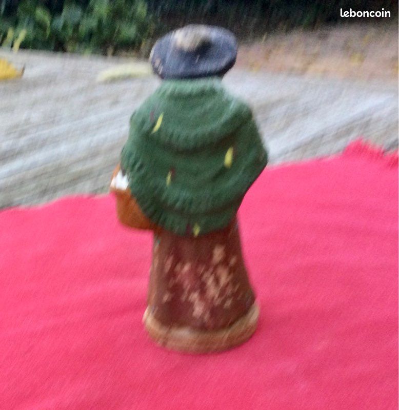 DEVINEAU Ancien santon Vieille femme au panier (image 3)