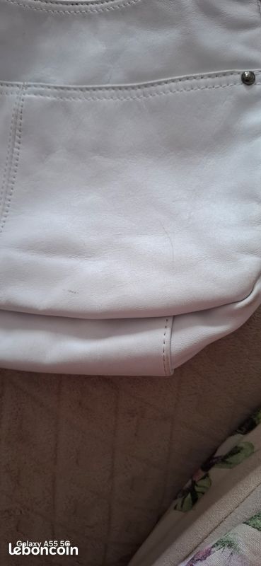 Sac a main blanc tout cuir Kerensse TBE (image 13)