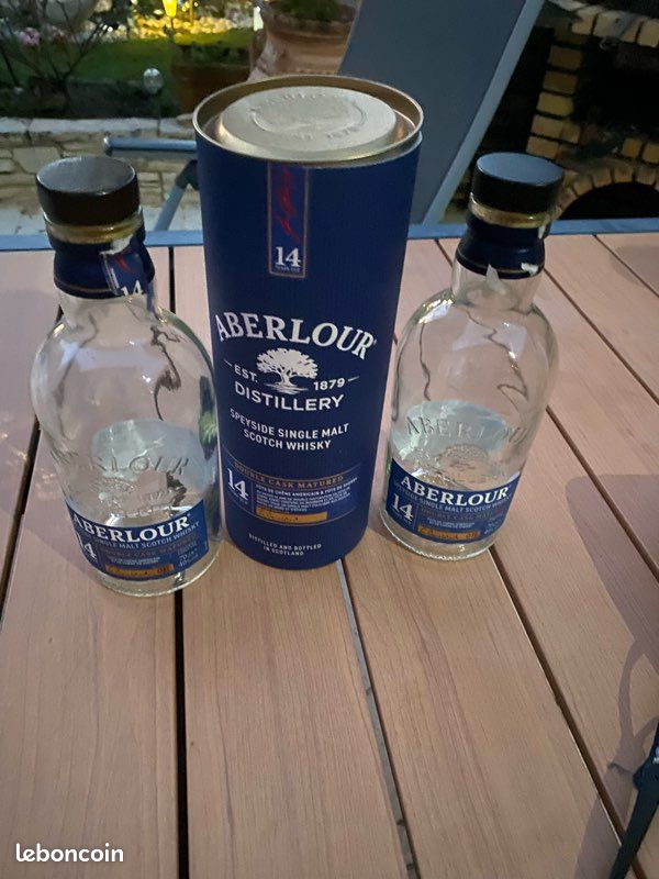 Lot Bouteilles whisky rhum avec et sans boîte vides (image 4)