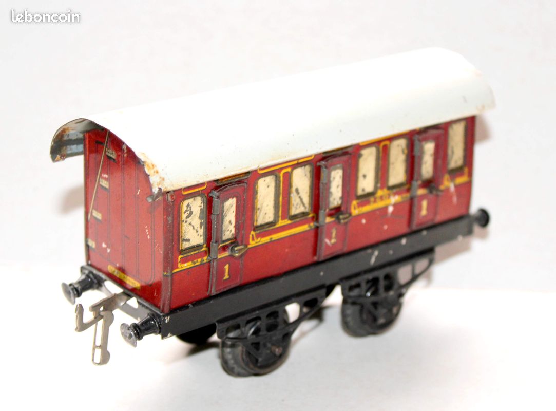 Voiture Hornby 2ème Classe, 4 Portes Ouvrantes, Série 1S – Époque 2, Vintage France