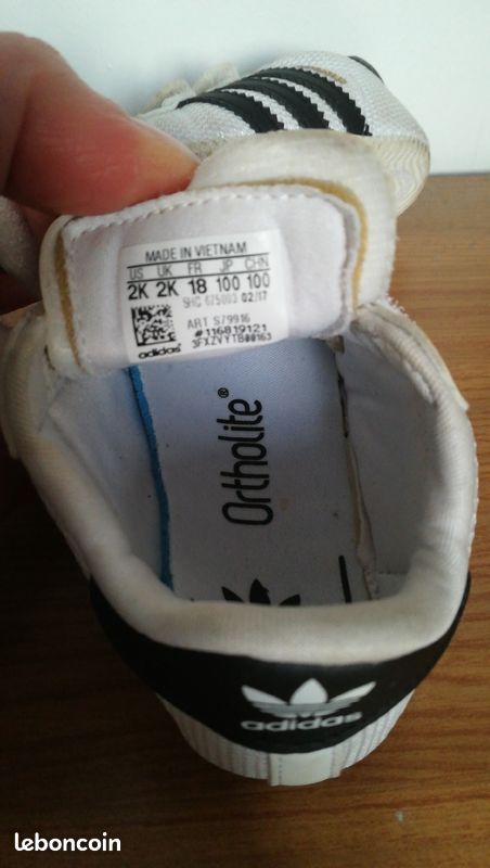 Chaussures chaussons Adidas bébé taille 18 (image 6)