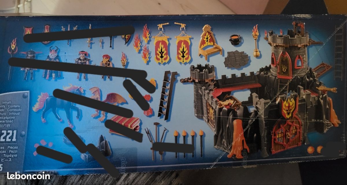 PLAYMOBIL * NOVELMORE * Mur Troué Forteresse Château Burnham Raiders