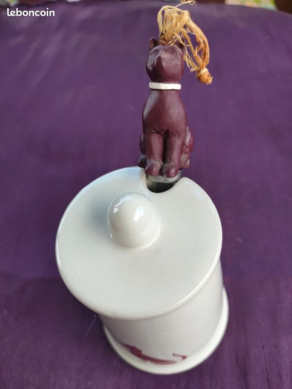 Sucrier Et Pot à Lait Décorés Chats - Porcelaine - Neuf