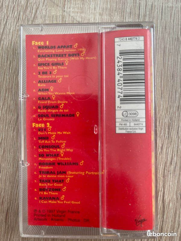Cassette audio Compil Boys & Girls (image 2)