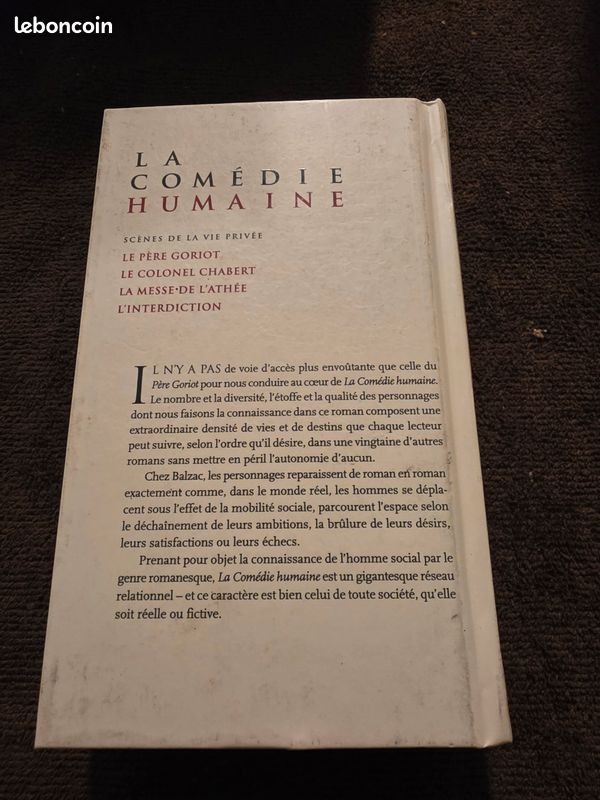 La comédie humaine balzac vue de dos — LBC AT'Brocante Troyes