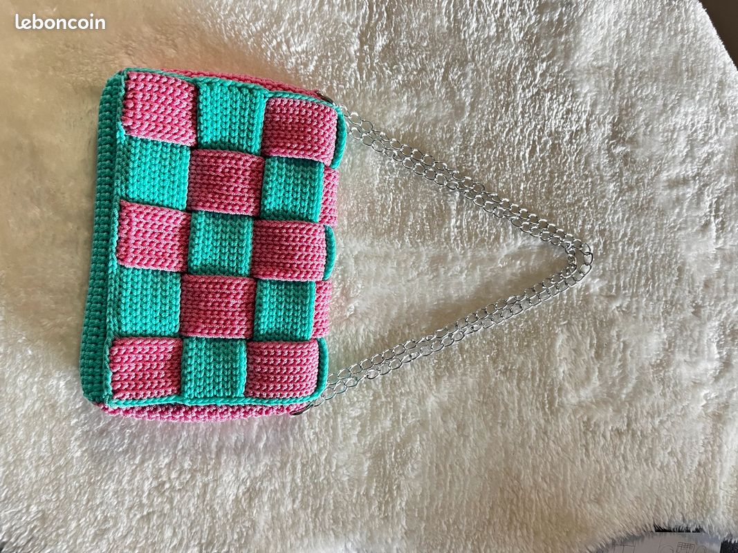 Sac bandoulière en crochet (image 1)