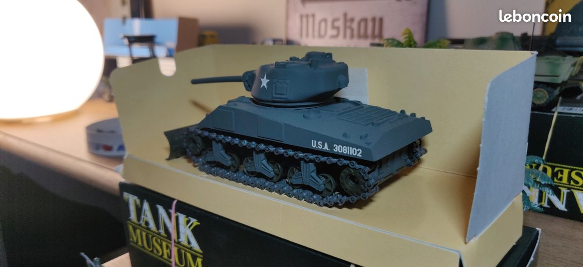 SOLIDO 1/50 Char Sherman Bulldozer - Sable - Véhicule Militaire - Occasion - France