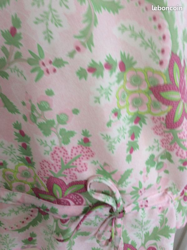 Haut bretelle fleurs verts rose Fushia 38 ETAM 16euros (image 2)