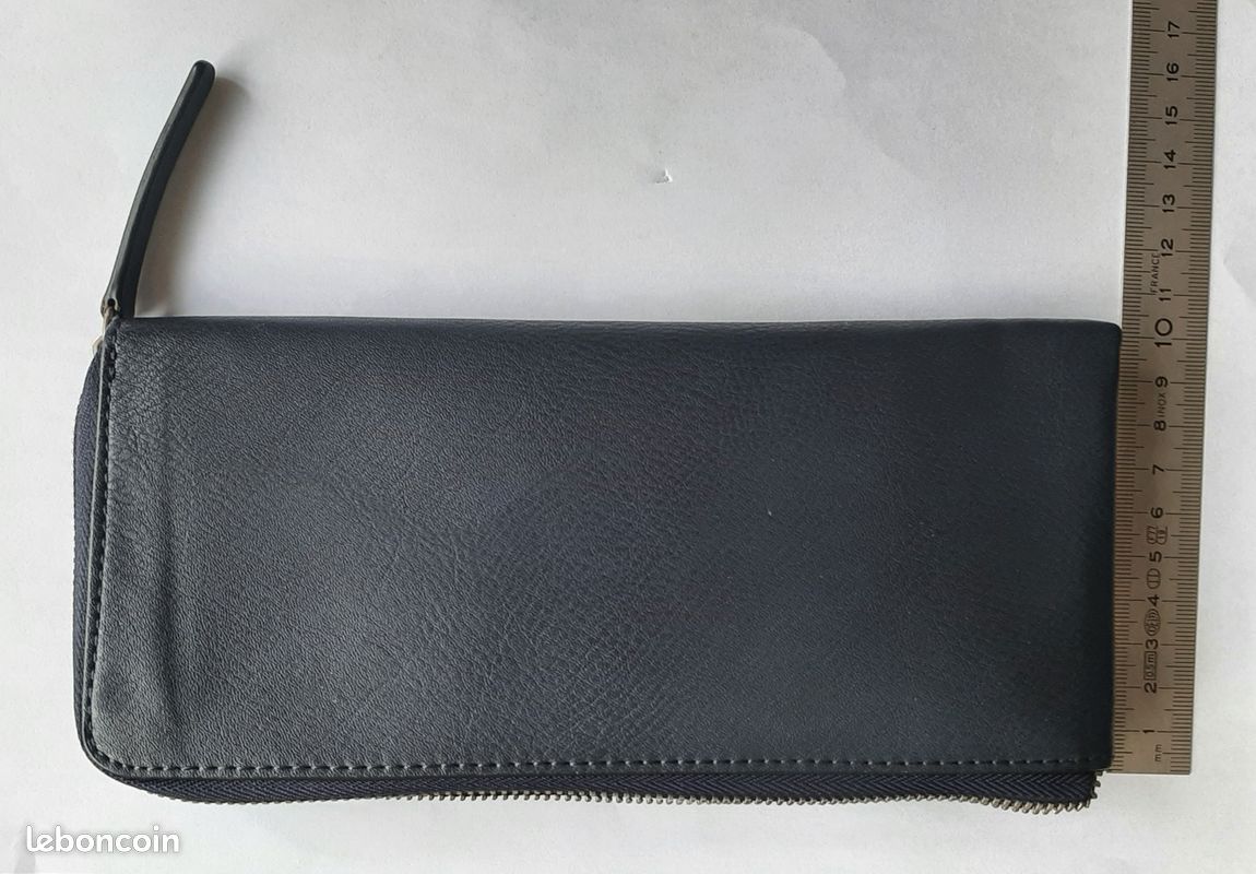 Compagnon Esprit Portefeuille Bleu Marine 22cmx10cm (image 7)