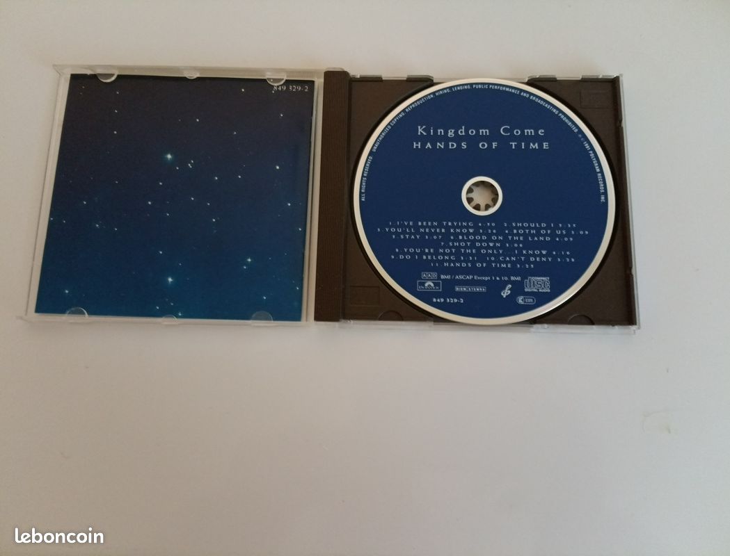 A vendre CD KINGDOM COME / hands of time (image 2)