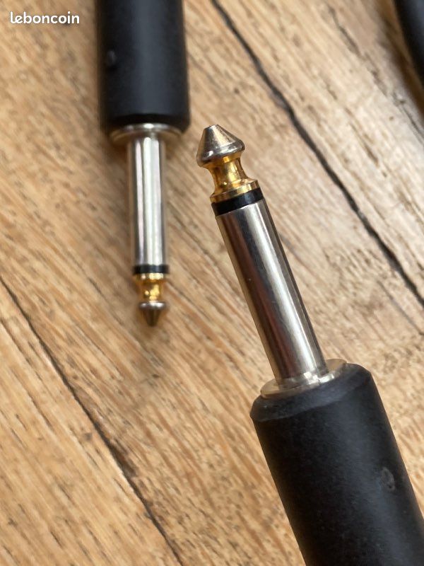 Câble double jack 6,35mm coaxial Mono 6 MÈTRES (image 2)
