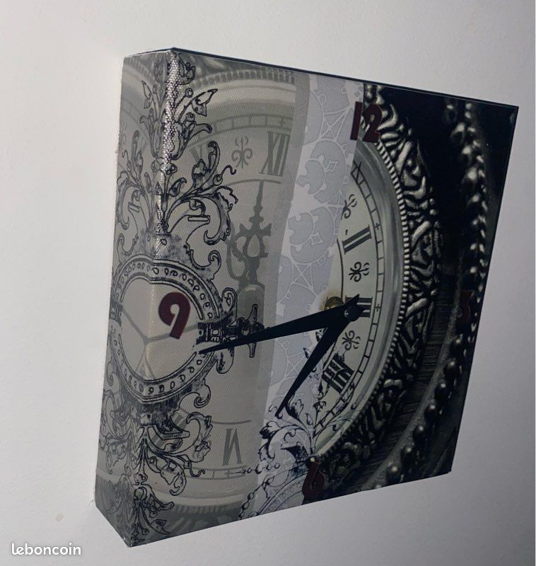 Horloge murale neuf tableau vintage — design baroque (image 1)