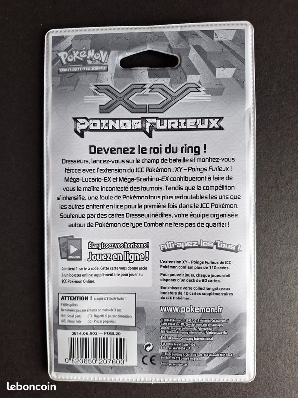 Booster Blister Pokemon XY Poings Furieux Mega Scarhino Français (image 2)