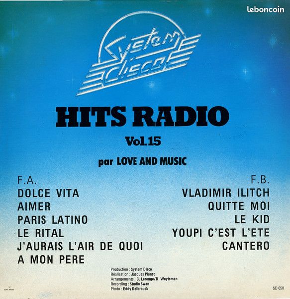 Love And Music – Hits Radio Vol. 15 - disque vinyle 33 tour (image 2)