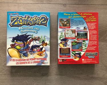 Grande Boîte D'emballage Pour PC Zoombinis 2 Mission Au Sommet – Coffret Vintage Sans Le Jeu