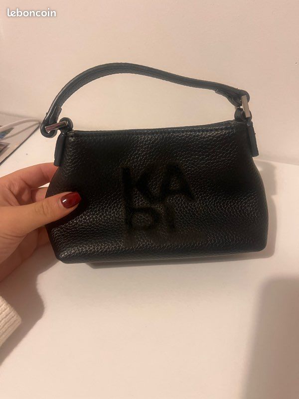 Sac Karl Lagerfeld noir avec bandoulière (image 1)